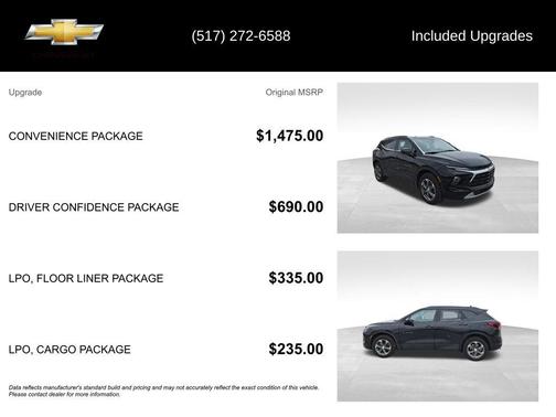 Black 2023 Chevrolet Blazer 2LT