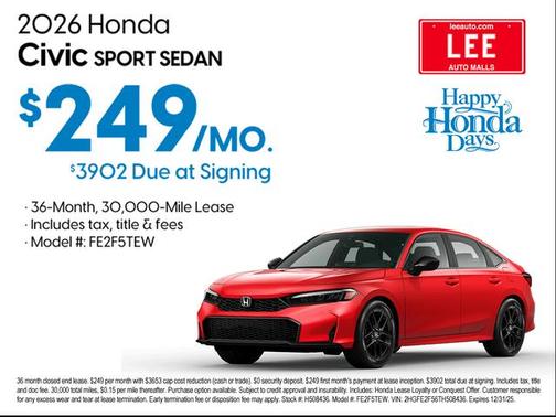 2026 Honda Civic Hybrid Sport Touring