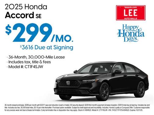 2025 Honda Accord Sport SE 1.5T