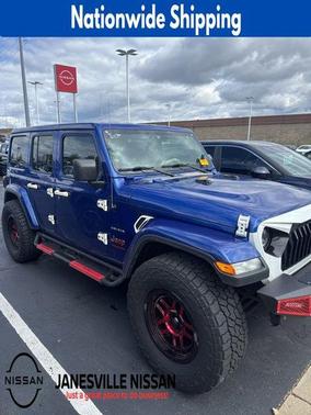 Ocean Blue Metallic Clearcoat 2019 Jeep Wrangler Unlimited Sahara