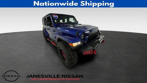 Ocean Blue Metallic Clearcoat 2019 Jeep Wrangler Unlimited Sahara