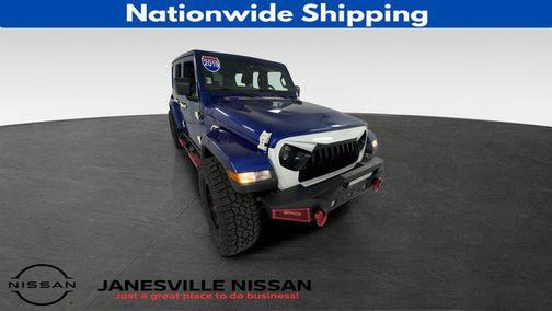 Ocean Blue Metallic Clearcoat 2019 Jeep Wrangler Unlimited Sahara