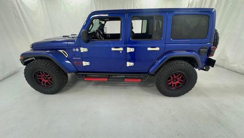Ocean Blue Metallic Clearcoat 2019 Jeep Wrangler Unlimited Sahara