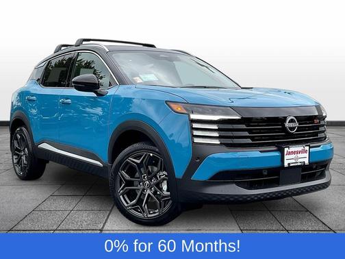Arctic Ice Blue Metallic/Super Black 2027 Nissan Kicks SR