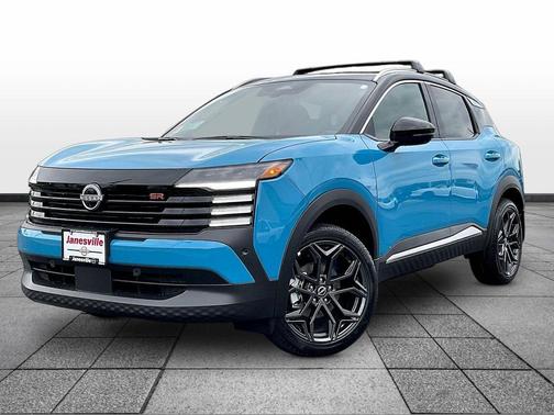 Arctic Ice Blue Metallic/Super Black 2027 Nissan Kicks SR