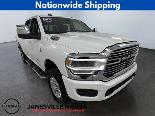 Bright White Clearcoat 2024 RAM 2500 Laramie Crew Cab 4x4 6'4' Box