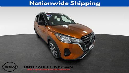 Monarch Orange Metallic/Super Black 2024 Nissan Kicks SV