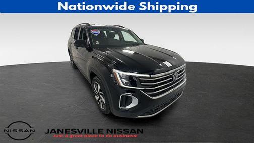 Deep Black Pearl 2025 Volkswagen Atlas 2.0T SE w/Technology 4MOTION