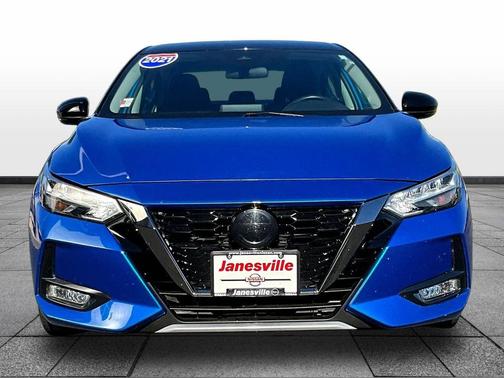 Electric Blue/Super Black 2021 Nissan Sentra SR