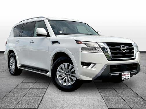 Aspen White Tricoat 2024 Nissan Armada SV 4WD