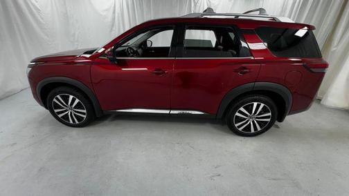 Scarlet Ember Tintcoat 2023 Nissan Pathfinder Platinum 4WD