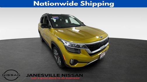Starbright Yellow/Black Roof 2021 Kia Seltos SX Turbo