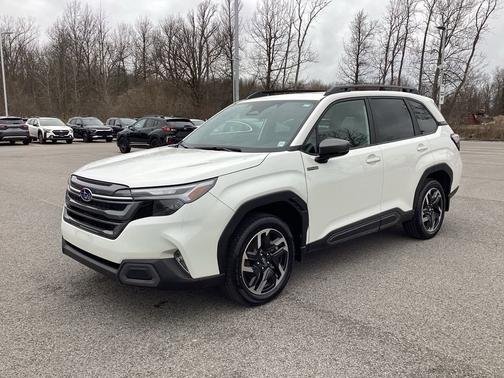 White 2025 Subaru Forester Hybrid Limited