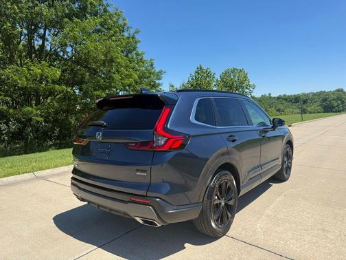 Blue 2025 Honda CR-V Hybrid Sport Touring AWD