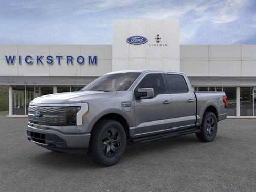 Gray Metallic 2025 Ford F-150 Lightning LARIAT Truck