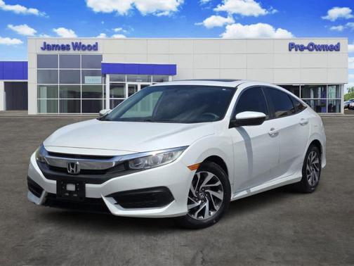 White 2017 Honda Civic EX