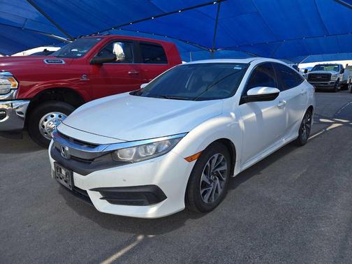 White 2017 Honda Civic EX