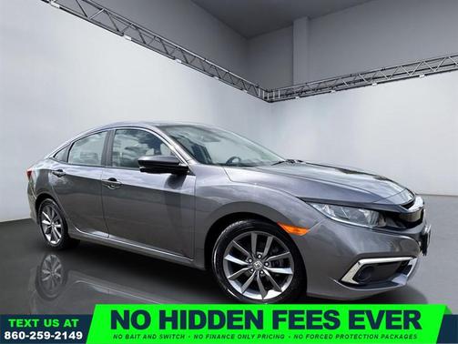 Modern Steel Metallic 2019 Honda Civic EX-T