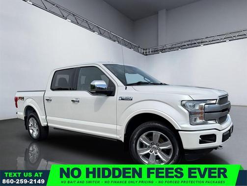 White Platinum Metallic Tri-Coat 2019 Ford F-150 Platinum