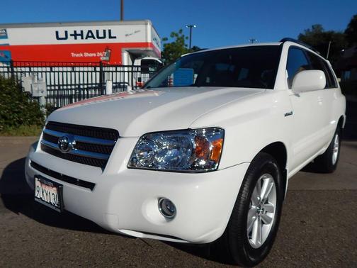 Super White 2007 Toyota Highlander Hybrid Limited