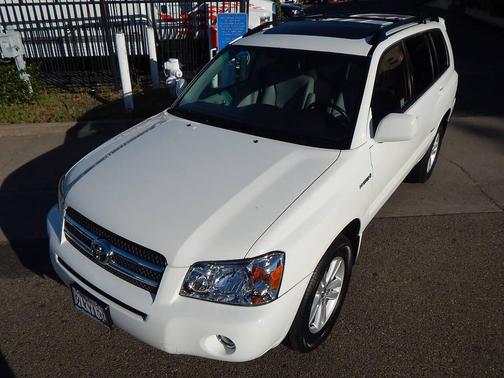 Super White 2007 Toyota Highlander Hybrid Limited