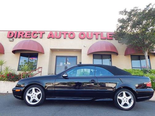 Black 2003 Mercedes-Benz CLK-Class 430 Cabriolet