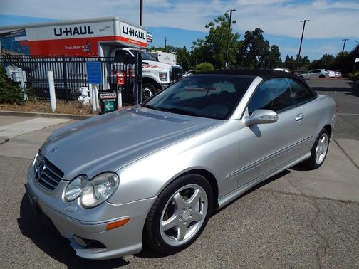 Silver 2004 Mercedes-Benz CLK-Class 500 Cabriolet