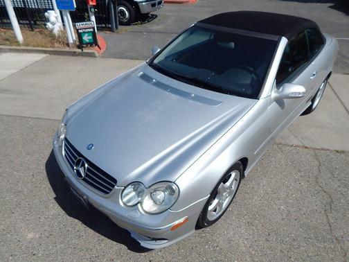 Silver 2004 Mercedes-Benz CLK-Class 500 Cabriolet
