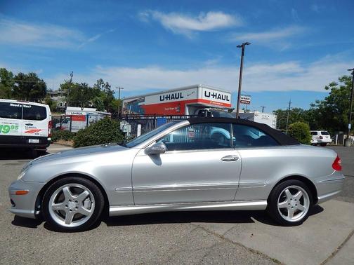 Silver 2004 Mercedes-Benz CLK-Class 500 Cabriolet
