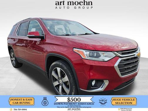 Cajun Red Tintcoat 2019 Chevrolet Traverse LT Leather