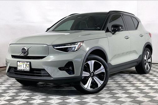 Sage Green Metallic 2023 Volvo XC40 Recharge Pure Electric Twin Plus