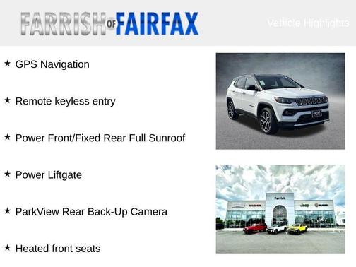 Bright White Clearcoat 2026 Jeep Compass Limited