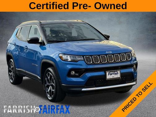 Hydro Blue Pearlcoat 2025 Jeep Compass Limited