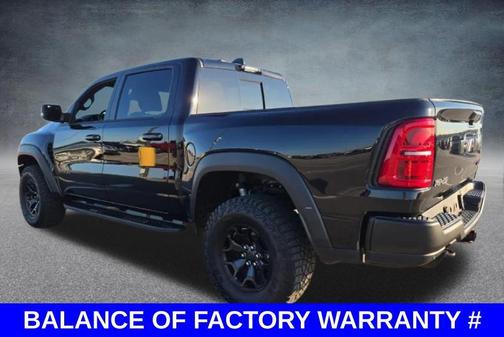 Diamond Black Crystal Pearlcoat 2025 RAM 1500 RHO Crew Cab 4x4 5'7' Box