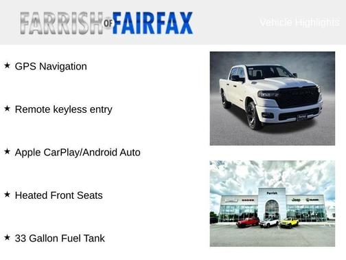 2026 RAM 1500 Big Horn/Lone Star