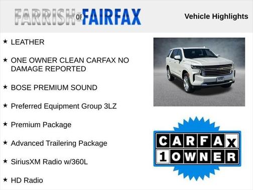 2021 Chevrolet Tahoe 4WD High Country