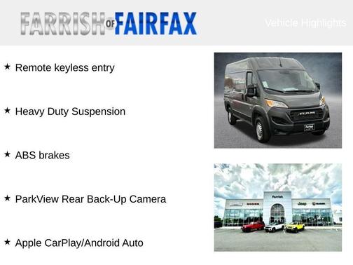 2026 RAM ProMaster 2500 Tradesman