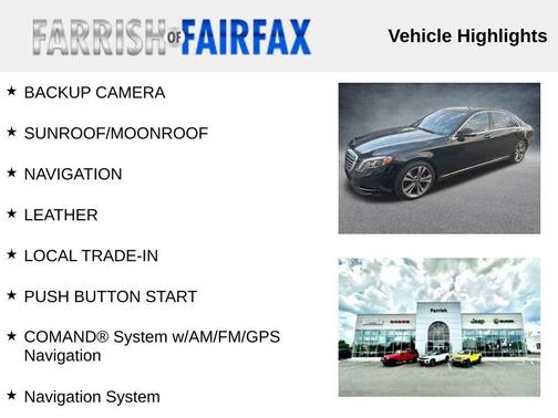 2016 Mercedes-Benz S-Class 4MATIC