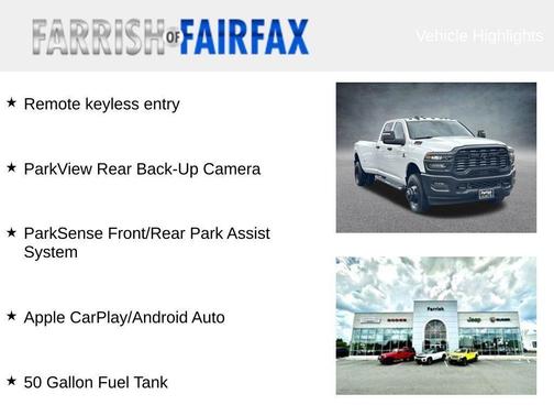 Bright White Clearcoat 2026 RAM 3500 Tradesman