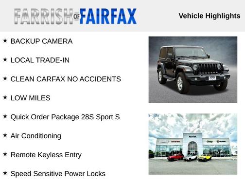 2018 Jeep Wrangler Sport S