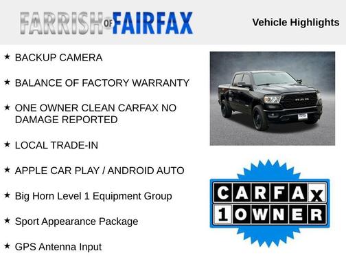 2022 RAM 1500 Big Horn/Lone Star