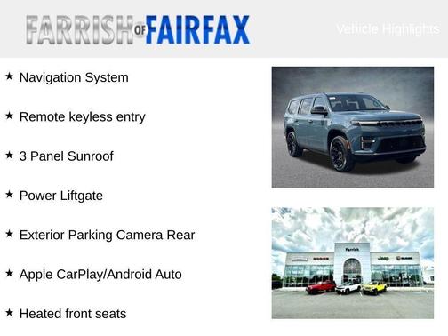 Steel Blue 2026 Jeep Grand Wagoneer Limited Reserve 4x4