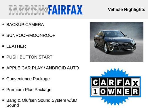 2024 Audi A4 45 S line Premium Plus