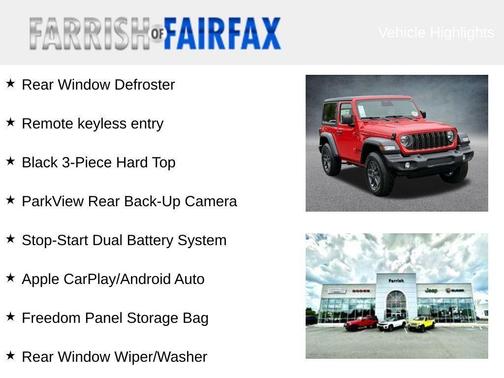 2026 Jeep Wrangler Sport S