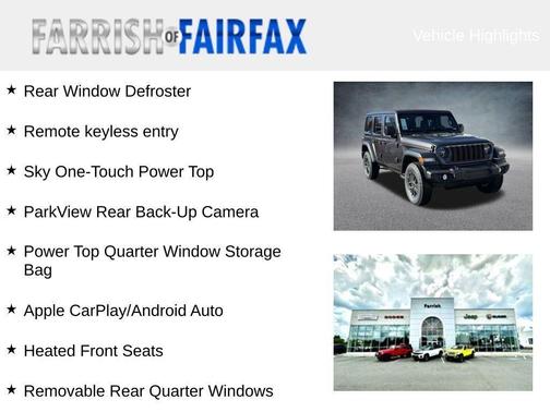 2026 Jeep Wrangler Sport S