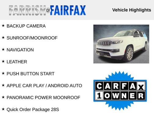 Bright White Clearcoat 2023 Jeep Grand Wagoneer Series II 4x4