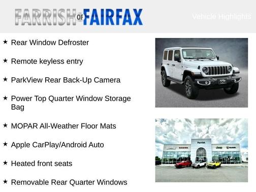 bright white clearcoat 2026 Jeep Wrangler 4-Door Sahara 4x4
