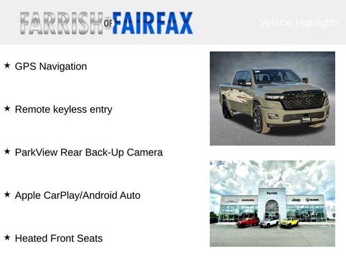 2026 RAM 1500 Big Horn/Lone Star