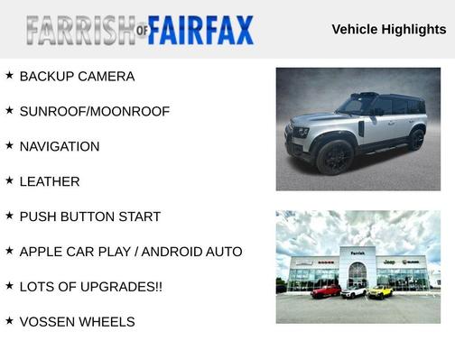 Silver 2022 Land Rover Defender 110 S