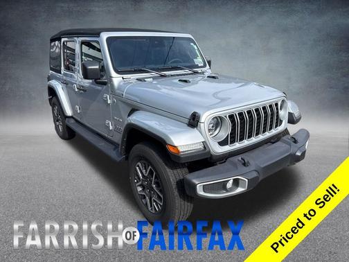 Silver Zynith Clearcoat 2024 Jeep Wrangler 4-Door Sahara 4x4